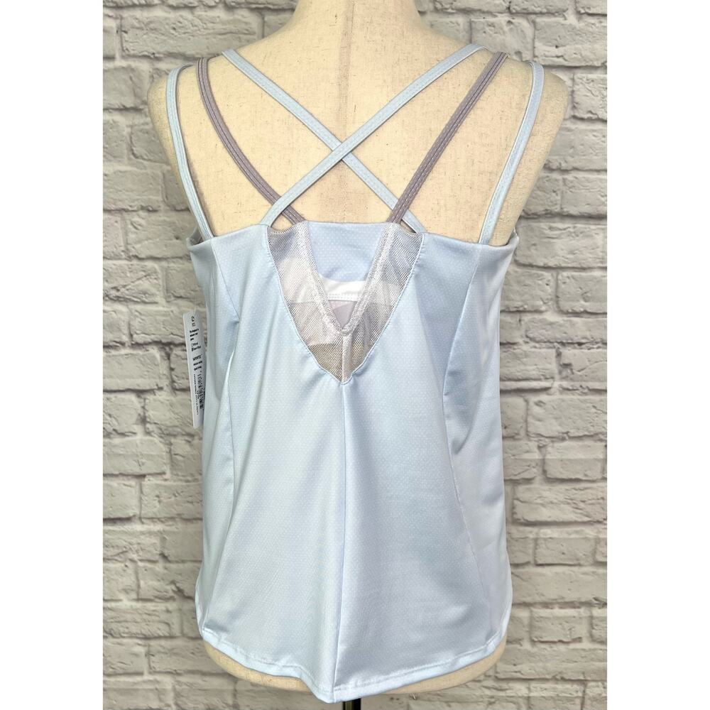 Lucky in Love Womens Size L Undercover Love Camo Over Tank Glace Print Blue NWT - Picture 11 of 16